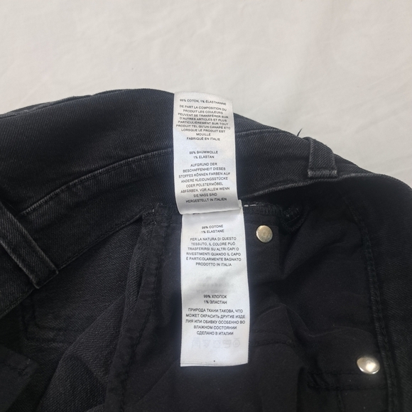 Alexa Chung Black Skinny Stretch Jeans Size 27 Made in Italy - Picture 4 of 10